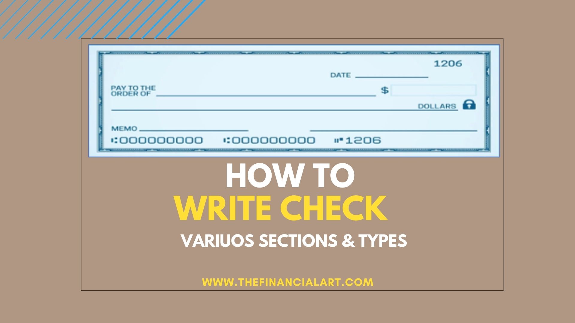 You are currently viewing How to write a check? Its various sections & types (with FAQs)
